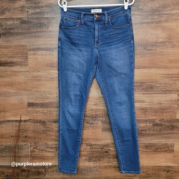 Madewell Jeans 28 Roadtripper High Rise Jansen Wash Tummy Control Stretch Denim - Picture 1 of 13